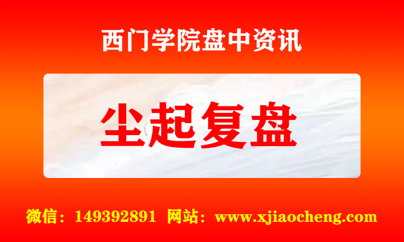 尘起复盘 实时盘中直播圈子实盘资讯官方付费直播 钉钉群实时转发无延迟